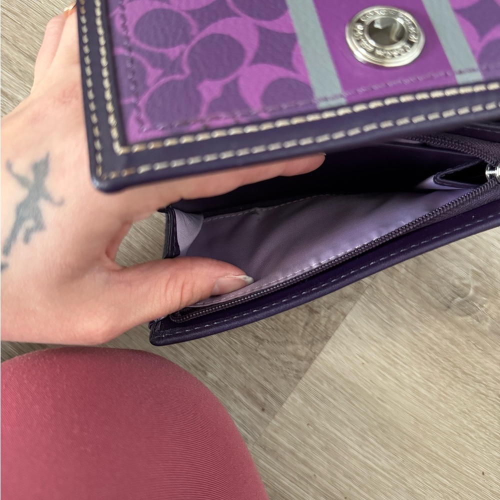 Coach RARE Purple Leather Tote + 5 Matching Accessories | Collector Set - Picture 13 of 16